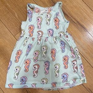 H&M Kids Dress with Seahorse Pattern - Multicolor